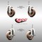 Service Caster 4 Inch 316SS High Temp Glass Filled Nylon 12mm Stem Caster Brakes SCC, 2PK SS316TS20S414-GFNSHT-M1215-2-TLB-2 - alternate 5